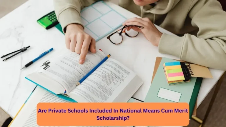Are Private Schools Included In National Means Cum Merit Scholarship
