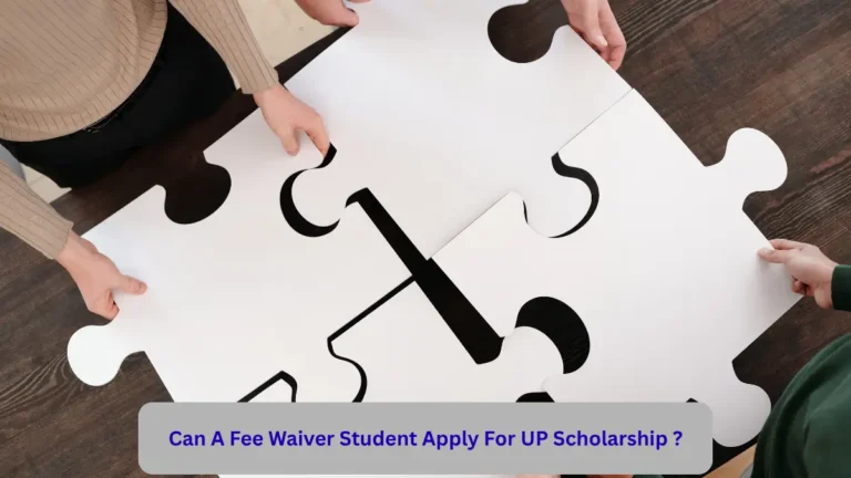 can a fee waiver student apply for up scholarship
